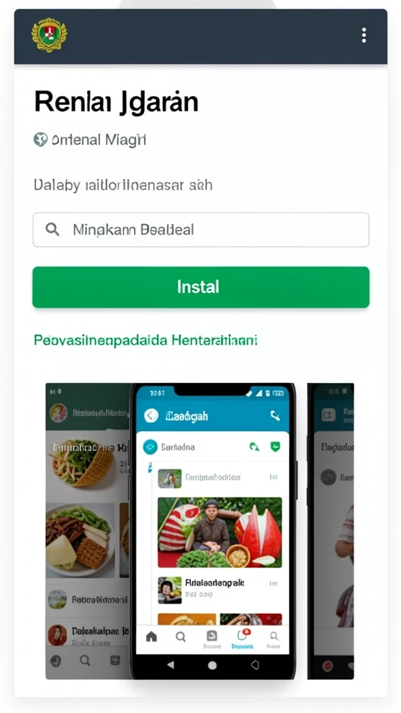 Tampilan antarmuka yang sederhana dan intuitif.