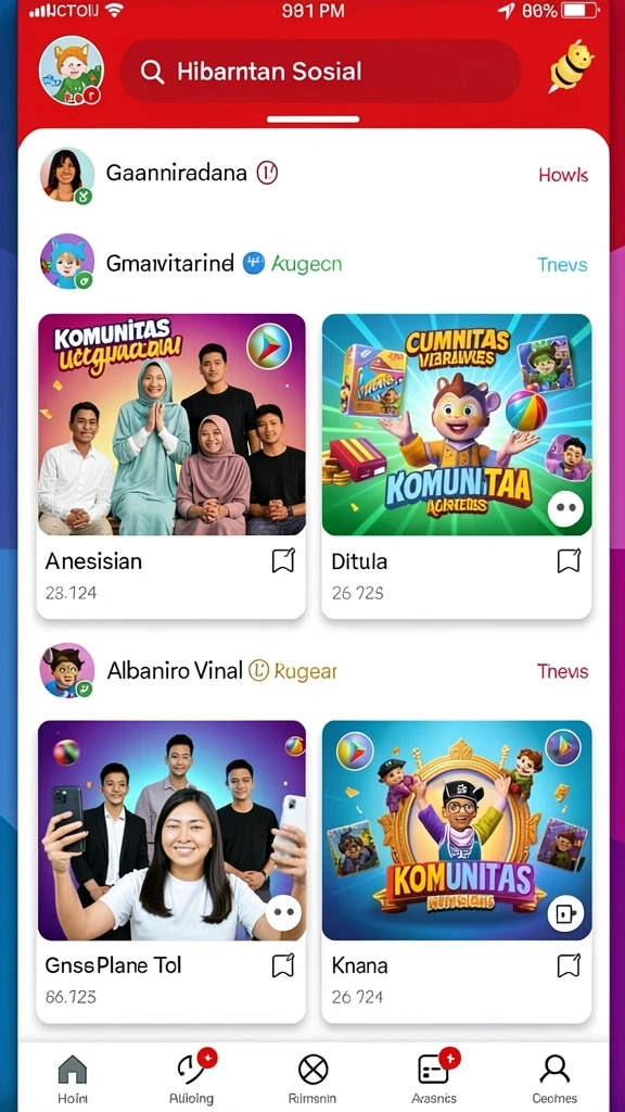 Tangkapan layar menampilkan sistem peningkatan karakter yang menarik.