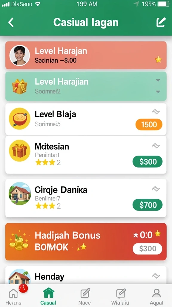 Beragam karakter yang siap dimainkan.