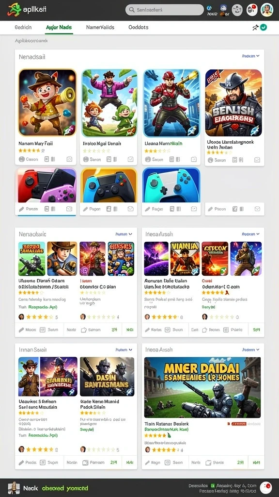 Karakter-karakter unik dengan desain yang kreatif.