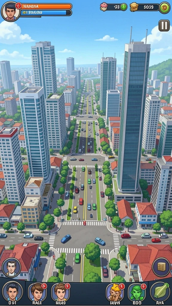 Karakter dengan desain yang menarik dan unik.