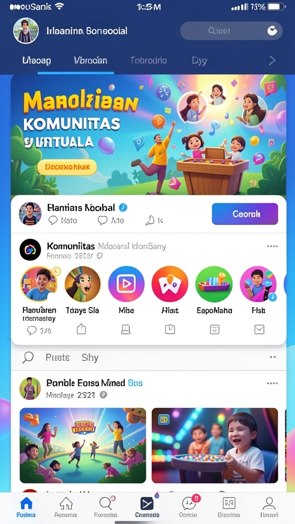 Tampilan awal aplikasi HAYA777 yang menarik.