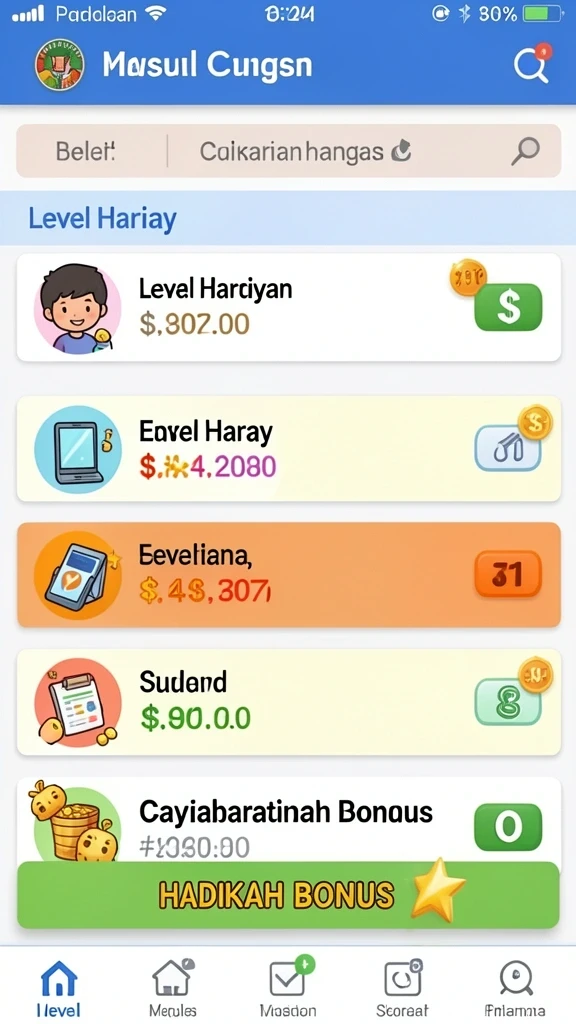 Fitur event yang menarik dengan hadiah berlimpah.