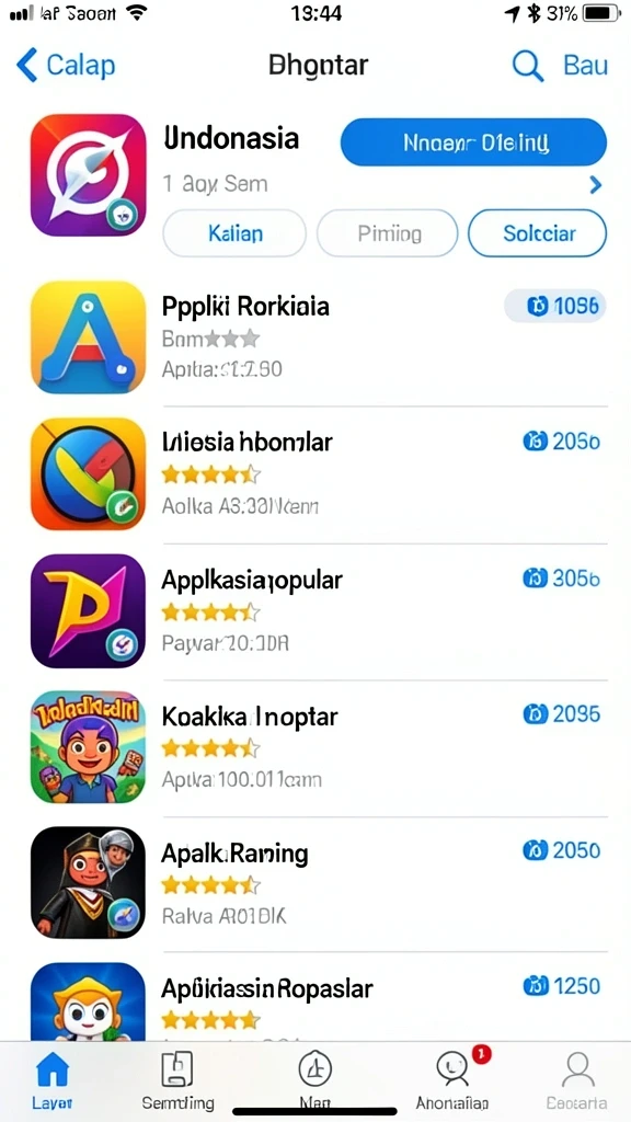 Tampilan antarmuka yang menarik dan user-friendly.