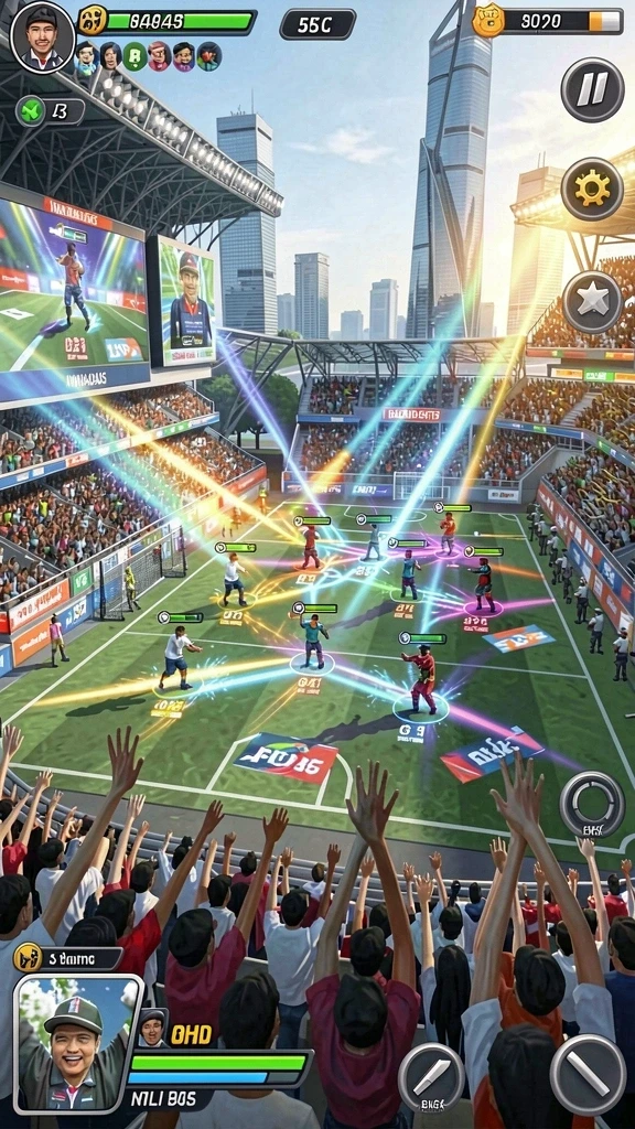 Fitur multiplayer yang memungkinkan bermain dengan teman.