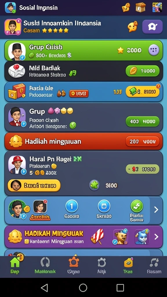 Karakter unik dengan kemampuan yang beragam.