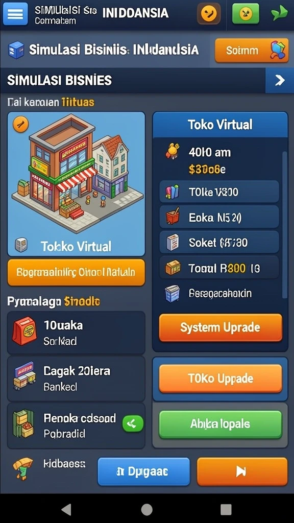 Tampilan menu utama yang menarik.