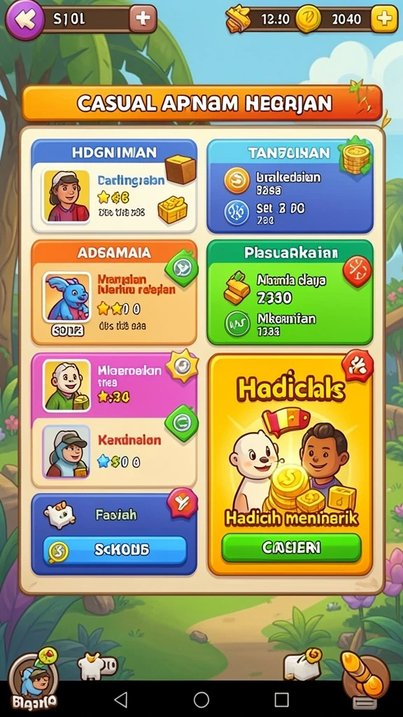 Tangkapan layar mode multiplayer dengan teman.