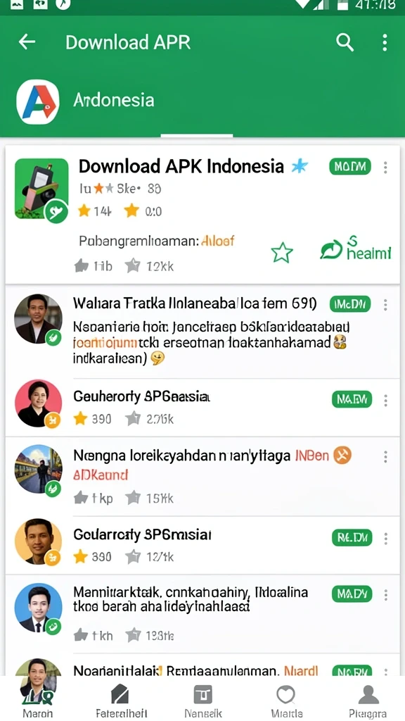 Fitur sosial untuk berbagi hasil panen.