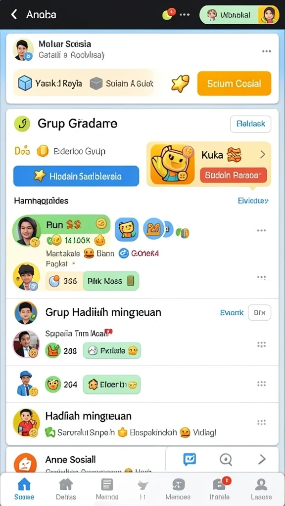 Karakter unik dan menarik.