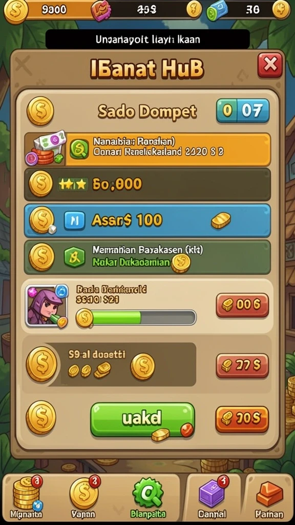 Karakter-karakter unik yang dapat dipilih.