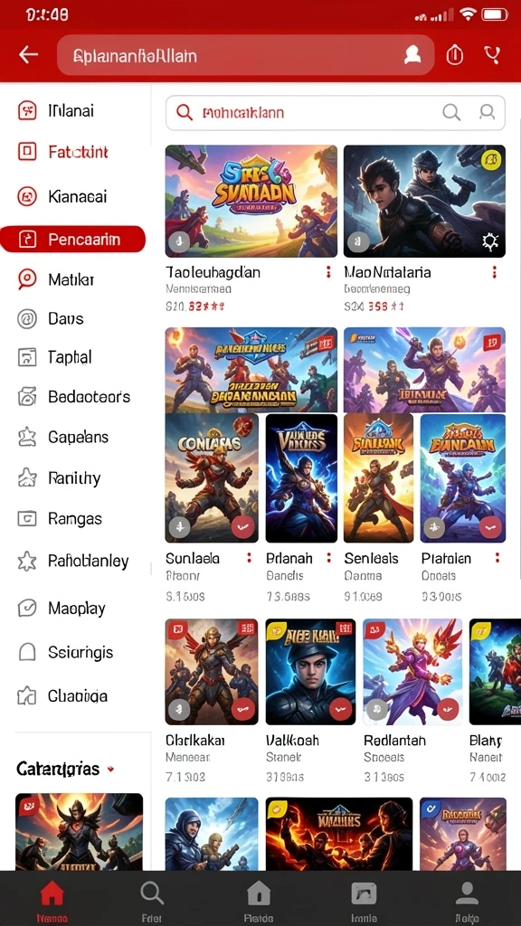Screenshot fitur komunitas yang menunjukkan interaksi antar pemain.