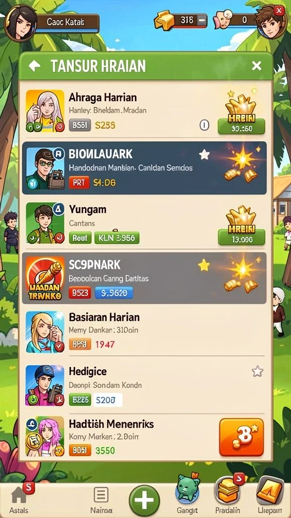 Screenshot dari mode multiplayer yang seru dan interaktif.
