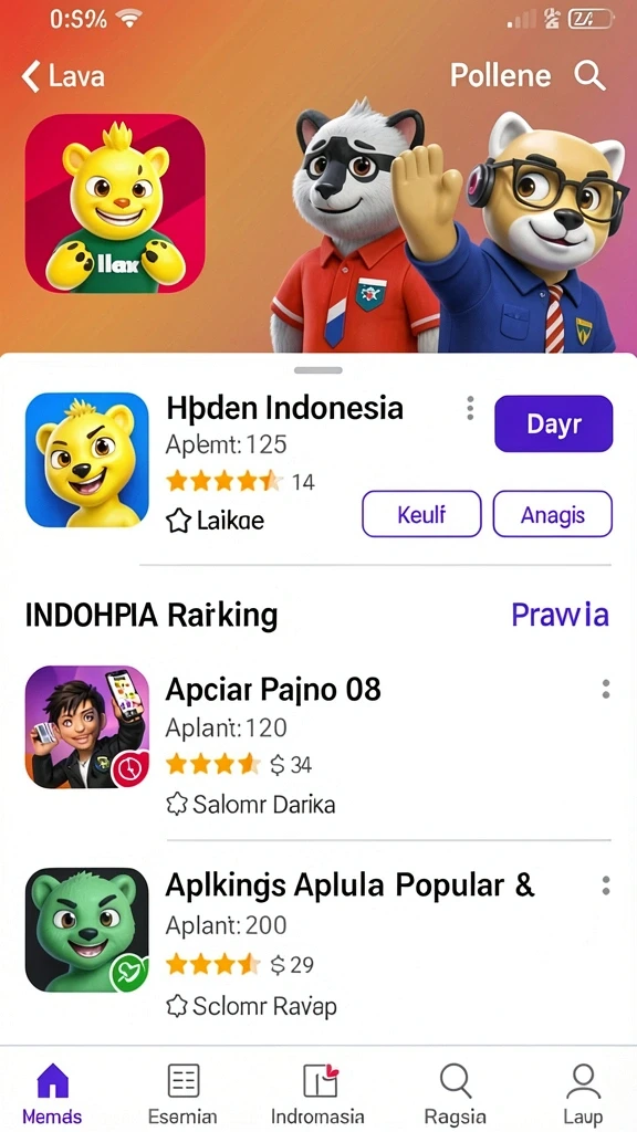 Tampilan antarmuka yang menarik dan mudah digunakan.