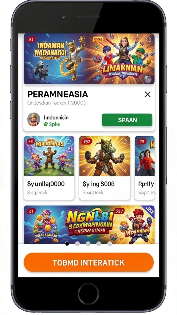 Beragam permainan menarik untuk dipilih.